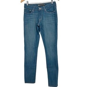 Levi's Bold Curve Skinny Jeans Womens 6/28 Blue Mid Rise Denim Classic Casual